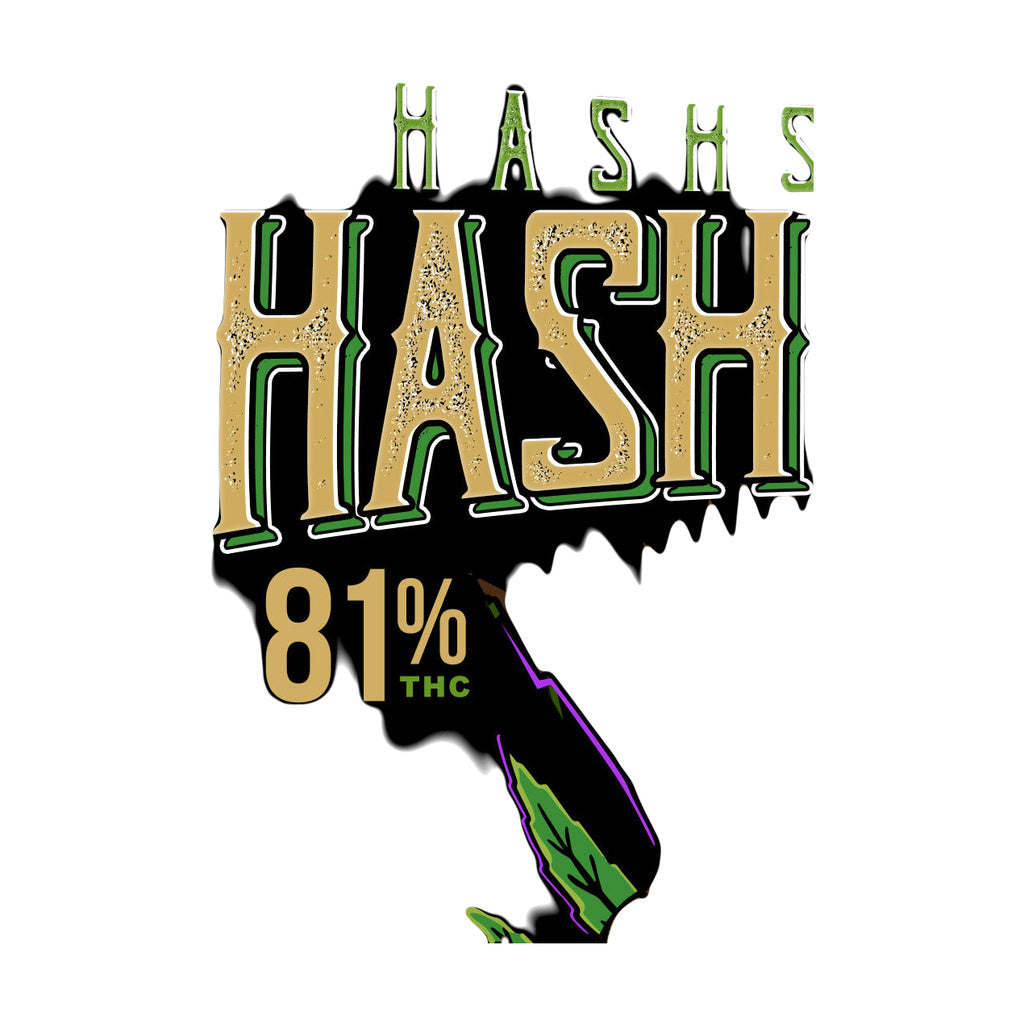 StonerDays Hash Rosin Women's Racerback design close-up featuring 81% THC text