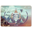 StonerDays Hsom Mountains Dab Mat, 12" x 8" with rubber base and polyester surface, top view