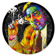 StonerDays Jack Herer 8" Dab Mat with vibrant psychedelic design, made with non-slip rubber base.