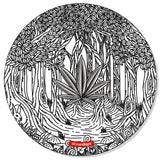 StonerDays Lost In The Trees Mat, 12"x8" polyester creativity mat with rubber backing for concentrates