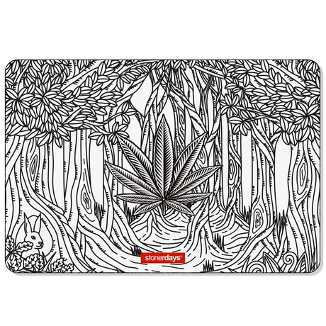StonerDays Lost In The Trees Creativity Mat, 8" polyester with rubber backing, forest design