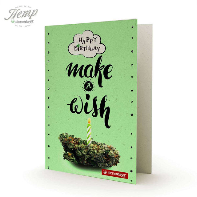 MAKE A WISH HEMP BIRTHDAY CARD