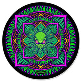 StonerDays Mandala #7 Dab Mat with psychedelic design, 8" diameter, non-slip rubber base