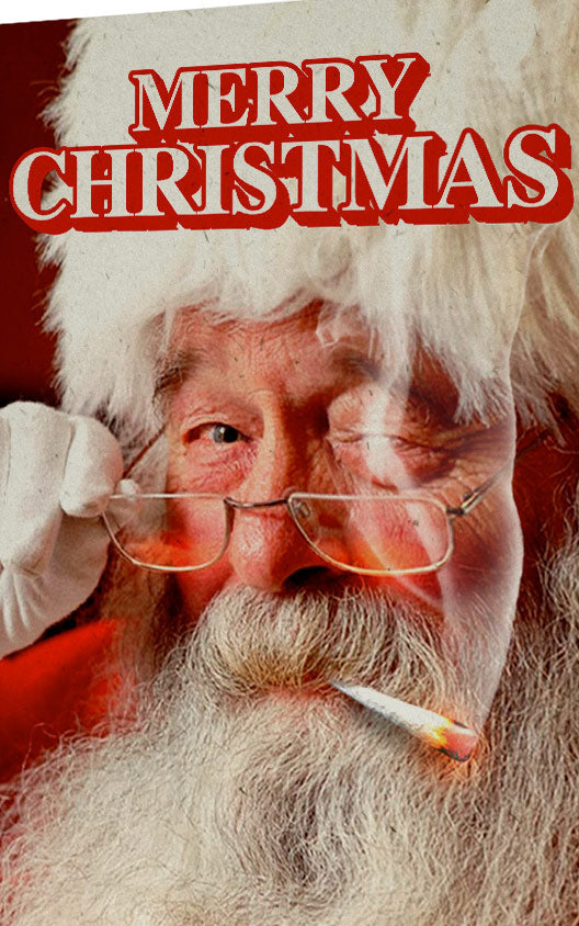 StonerDays Santa Hemp Card, 8.5" x 5.5" with Merry Christmas Greeting