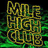 StonerDays Mile High Club Dab Mat in green with durable polyester, 8" diameter, top view
