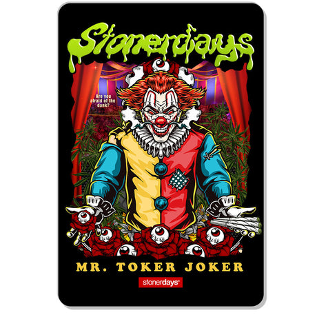 StonerDays Mr. Toker Joker Dab Mat, 8" Polyester & Silicone, for Bongs & Concentrates