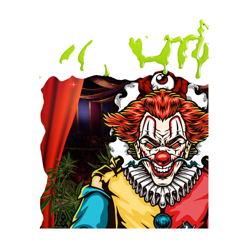 StonerDays Mr. Toker Joker Women's Racerback design close-up with vibrant colors