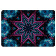 StonerDays Neon Star Dab Mat with vibrant psychedelic pattern, 8" diameter, top view