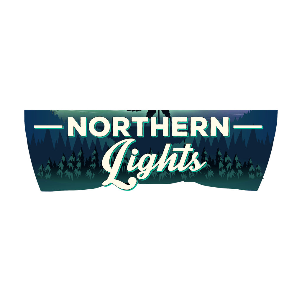 StonerDays Northern Lights Hoodie with vibrant graphics, front view, sizes S to 3XL