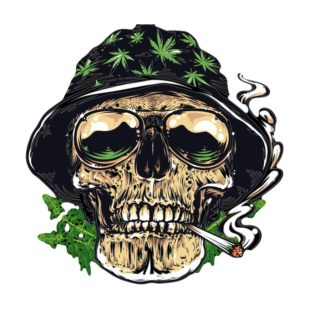 StonerDays Og Kush Crop Top Hoodie in Green with Cannabis Leaf Design