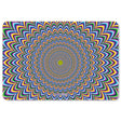 StonerDays Optical Illusion Dab Mat, 1/4" thick polyester and rubber, vibrant multicolor design