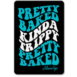 StonerDays Pretty Baked Drip Dab Mat with Bold Typography Design, 8" Diameter