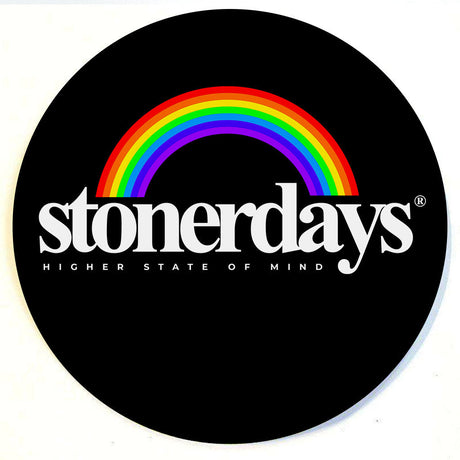 StonerDays Rainbow Dab Mat, 8" Polyester Silicone, 1/4" Thick, For Bongs & Concentrates