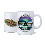 StonerDays Ceramic Nug Mugs, Blue Dream and Northern Lights, Front View