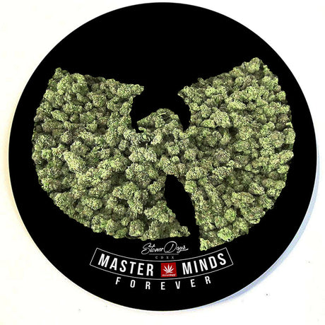 StonerDays Wu Tang 8" Dab Mat with non-slip rubber base and polyester surface, top view