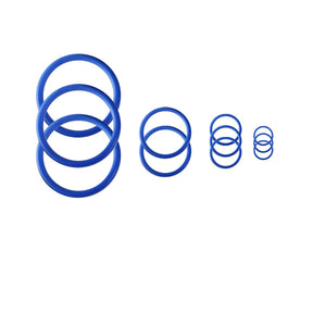 Storz & Bickel Crafty Vaporizer Blue Rubber Seal Ring Set on White Background