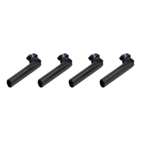 Storz & Bickel 4-piece set of black mouthpieces for Crafty/Mighty vaporizers on white background