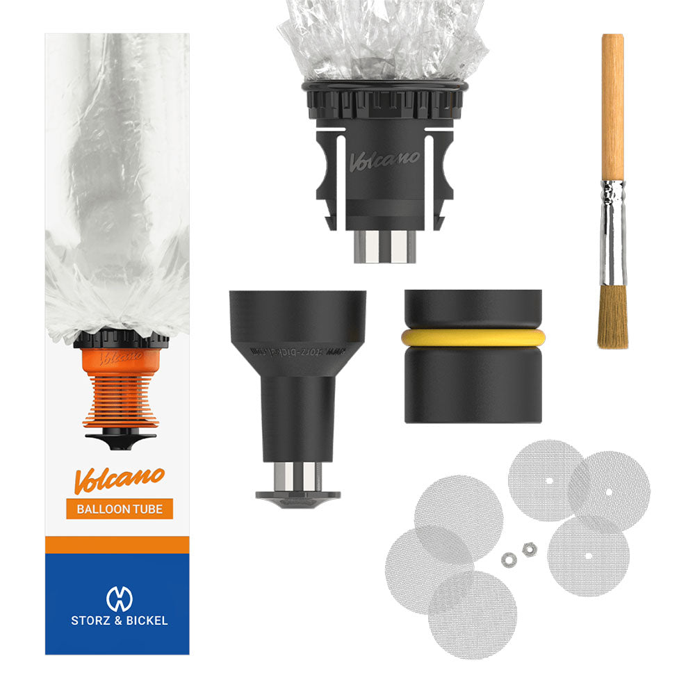 Storz & Bickel Volcano Classic Vaporizer Solid Valve Set with Balloon Tube and Brush