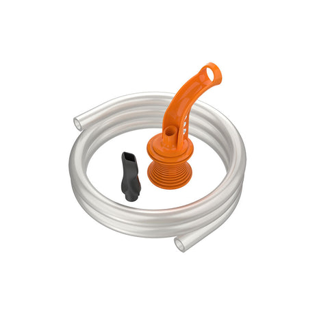 Storz & Bickel Volcano Hybrid Tube Kit with orange valve and clear tube, top view