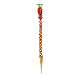 Striped Fruit Glass Dab Tool | 5.5" | Assorted Designs | 10ct Bundle
