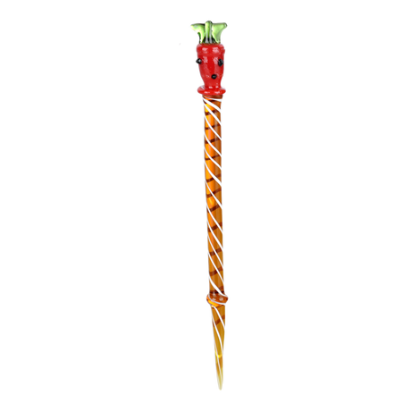 Striped Fruit Glass Dab Tool | 5.5" | Assorted Designs | 10ct Bundle