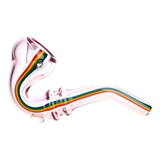 Striped Glass Sherlock Pipe | 5" | Assorted Colors | 10ct Bundle