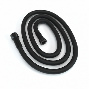 Stündenglass Black Silicone Hookah Hose, Flexible and Durable, Top View