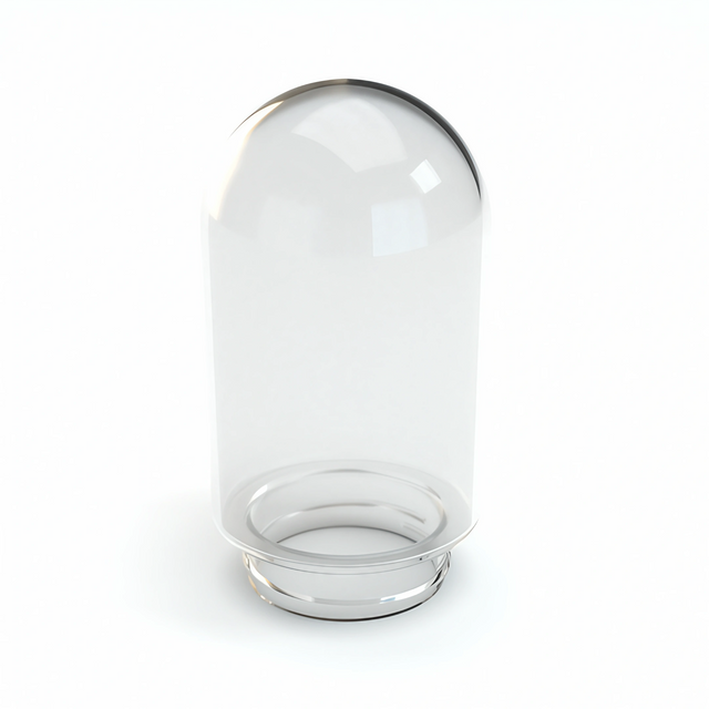 Stündenglass Clear Borosilicate Glass Replacement Globe for V1+V2 Hookah, Front View