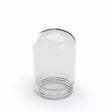 Stündenglass Clear Small Replacement Globe for Hookah, Compact Glass Design