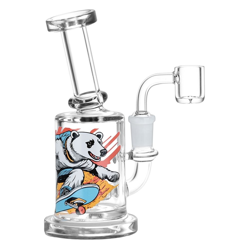 Sub-Zero Shredder Polar Bear Glass Dab Rig | 6.25" | 14mm F