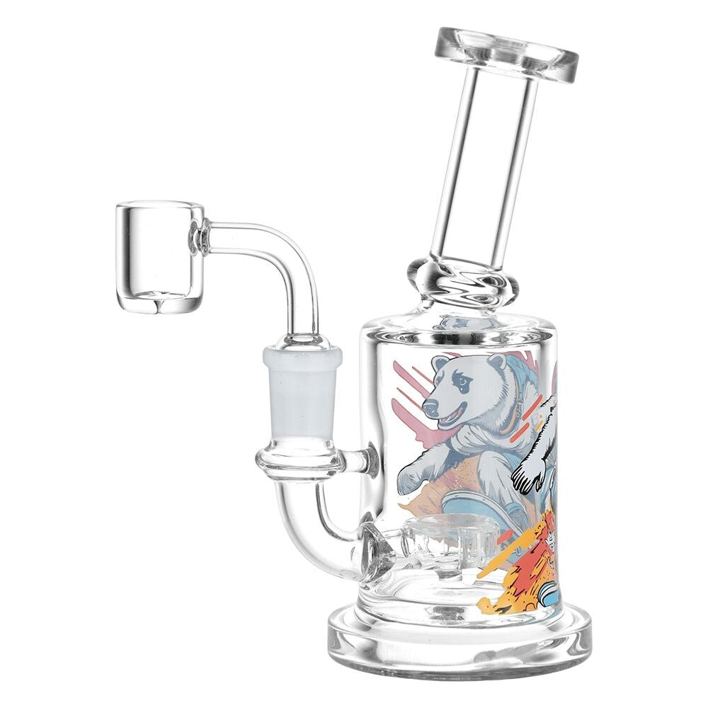 Sub-Zero Shredder Polar Bear Glass Dab Rig | 6.25" | 14mm F