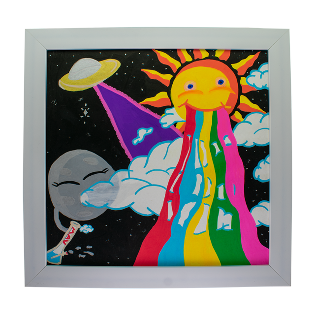 MAV PRO 'SUN VOMIT' by Alyssa - Colorful 12x12 Art Print Front View