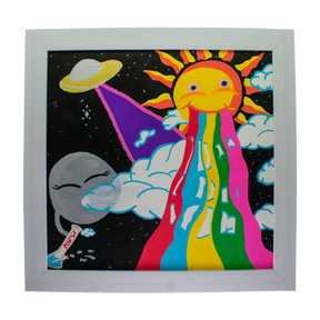 MAV PRO 'SUN VOMIT' by Alyssa - Colorful 12x12 Art Print Front View