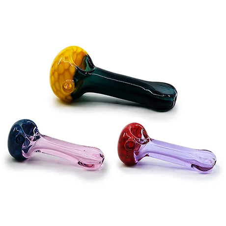 Feel the Sweetness in Every Hit HoneyComb Glass Hand Pipe