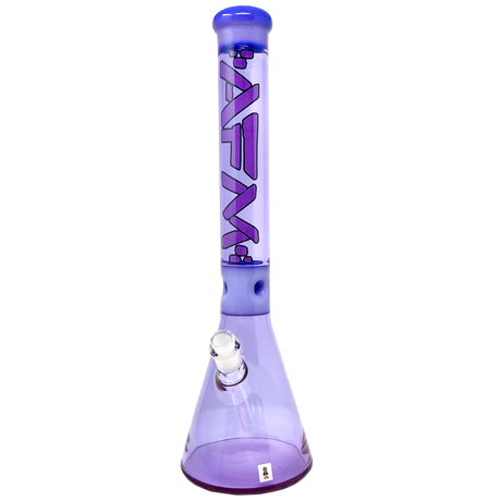 18" AFM Pulsar Purple Glass Beaker Bong with 14mm Female Joint and Bent Neck