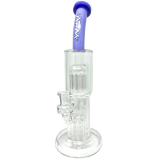 AFM Glass 12" Double Cosmos Dab Rig with Showerhead Perc and Bent Neck - Front View