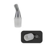 Arizer Borosilicate Glass Vaporizer Parts, Top and Side Views on White Background