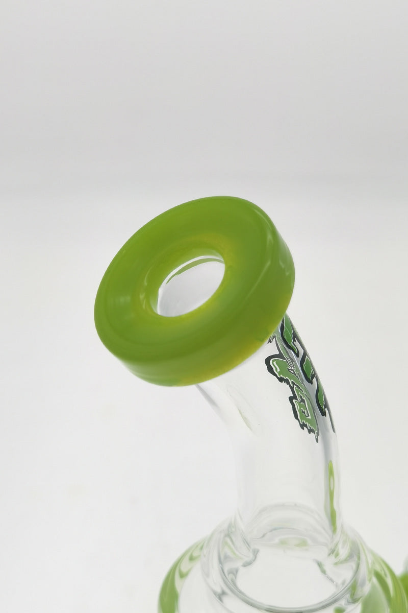 TAG 10" Bent Neck Bong with Slyme Accents and Matrix Diffuser, 14MM Female Joint Close-Up