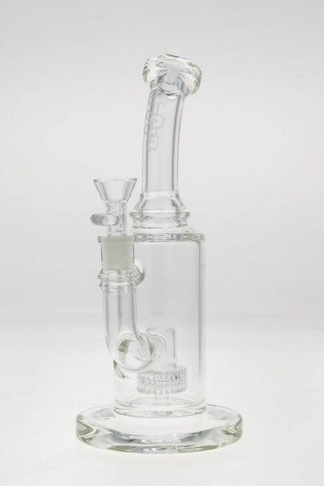 TAG 10" Bent Neck Bong with Matrix Diffuser, 65x5MM, 14MM Female Joint - Clear Variant