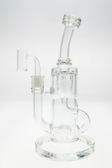 TAG 10" Klein Incycler Dab Rig with Super Slit Puck, 14MM Female Joint, Front View