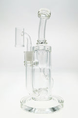 TAG 10" Klein Incycler Dab Rig with Super Slit Puck Percolator, 14MM Female Joint, Clear Borosilicate Glass, Front View