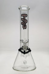 TAG 12" Clear Beaker Bong 44x4MM with 18/14MM Downstem front view on white background