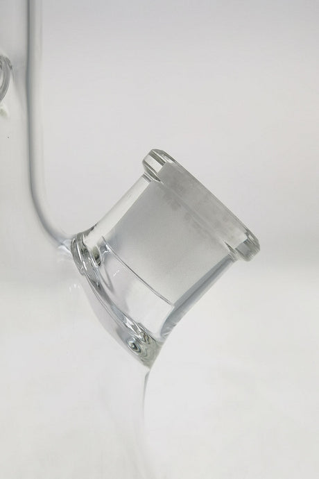 TAG 12" Clear Beaker Bong 44x4MM with 18/14MM Downstem close-up side view