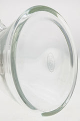 TAG 12" Beaker Bong Base Close-Up, 50x7MM Thick Glass, Clear with Logo