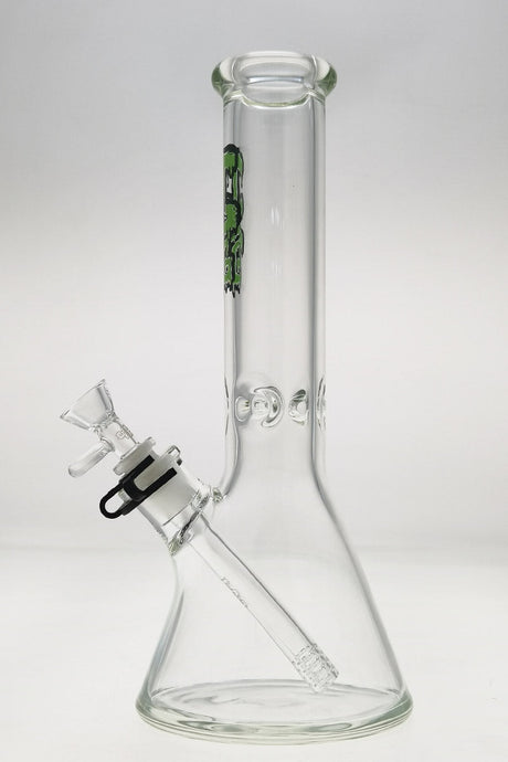 TAG 12" Clear Beaker Bong with Slyme Accents and 18/14MM Downstem