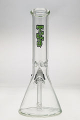 TAG 12" Clear Beaker Bong with 50x7MM Glass and 18/14MM Downstem front view