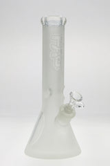 TAG 12" Beaker Bong in Clear with 50x9MM Glass and 18/14MM Downstem Front View