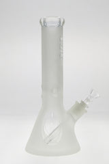 TAG 12" Clear Beaker Bong 50x9MM with 18/14MM Downstem front view on white background