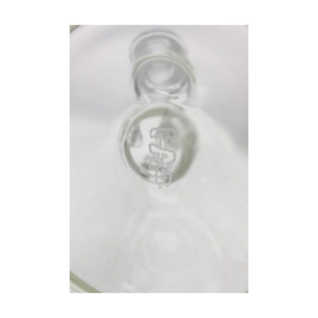 Close-up of TAG 12" Beaker 50x9MM with 18/14MM Downstem, clear borosilicate glass