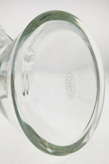 Close-up of TAG 12" Beaker Base with Thick Ass Glass Logo, 50x9MM Clear Borosilicate